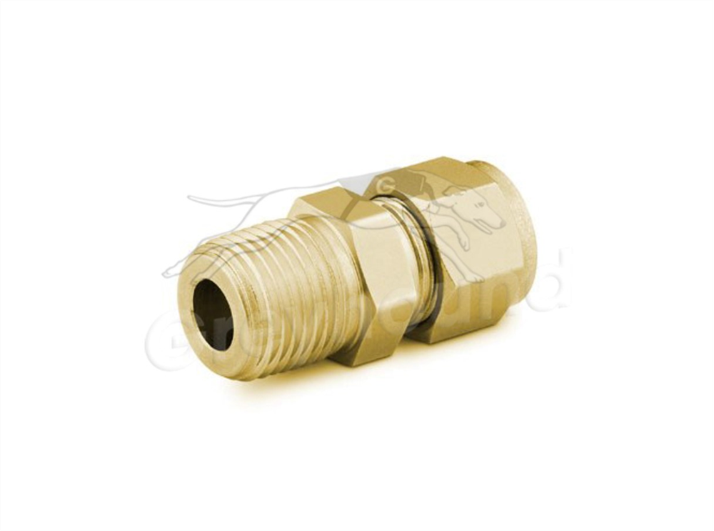 Picture of Male NPT Connector 1/8"T-1/8"P Brass Swagelok 